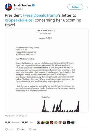 Illustration for article titled So trumpie cancelled Pelosi from using a military aircraft to visit soldiers in Afghanistan.